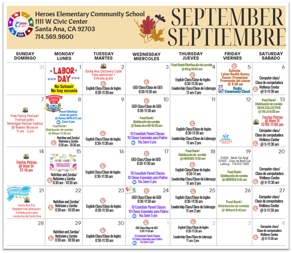 September Calendar 2025